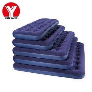 Whosale Double single Flocked Airbed Downy Queen Size inflatable Air Bed Mattress