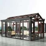 Waterproof Aluminum Glass House Prefabricated Lowes Solarium Sunroom From China Tradewheel Com