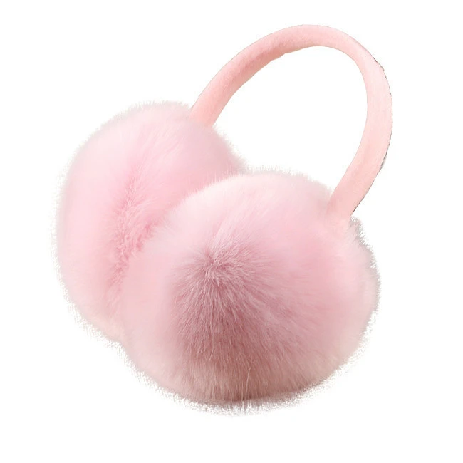 Winter Snowy Women Large Protect Ears Fur Thermal Fox Fur Earmuffs