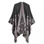 winter warm european style ponchos two sides cashmere blanket shawls