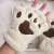 Import Women Bear Plush Gloves Faux Fur Kitten Fingerless Mittens Winter Cute Cat Paw Claw Christmas Halloween Girls from China