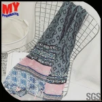 Women Fashion Cheap Chiffon Hijab Scarf Women Neckwear Navy Orange Scarf From China Factory