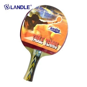 Wood with rubber custom table tennis rackets
