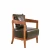 Import Wooden Accent Chair Modern leisure lounge Arm Chair with Naild Finishing Living Room Chair Fit for Any Decor from China