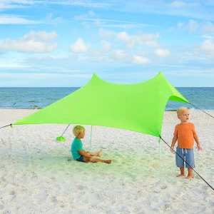 Woqi Hot Sale  Outdoor  waterproof  Portable   UV50  Beach tent ,Sun Shelter ,Large Sunshade   rain fly with good quality
