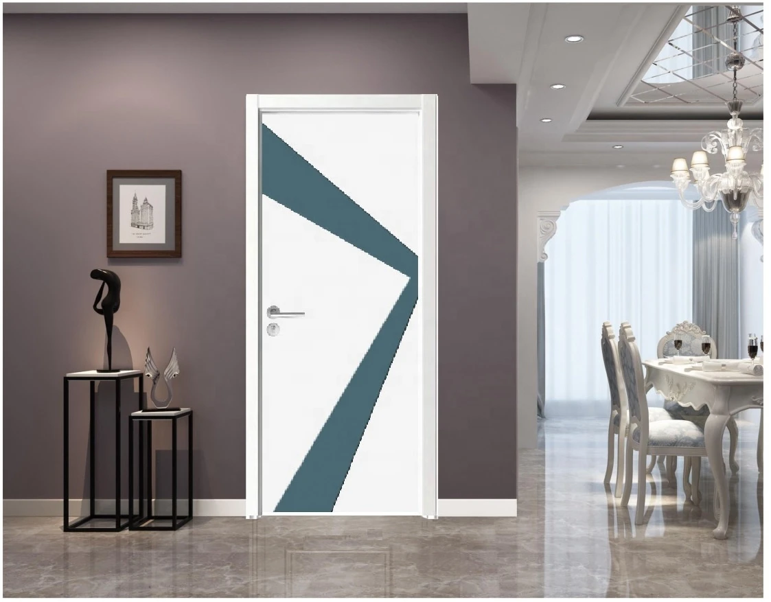 WPC door factory  wholesale with waterproof and anti pest  wpc painting and PVC door