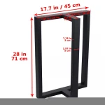 Wrought Iron Matt Sandy Furniture Table Legs Metal  Outdoor Park Bench Legs Dining Coffee Clamp Table Base