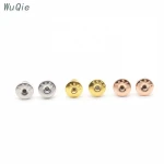 Wuqie Silver 925 Jewelry Findings Bullet Style Earrings Back Stopper for Jewelry Making Accessories