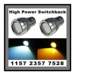 Xenon White/Amber High Power 1157 switchback led light for Turn Signal Light