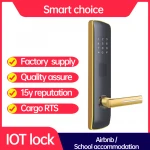 Zinc alloy sliding door home digital wifi face recognition smart door lock