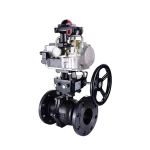 WCB Pneumatic & Gear Flanged  Ball  Valve