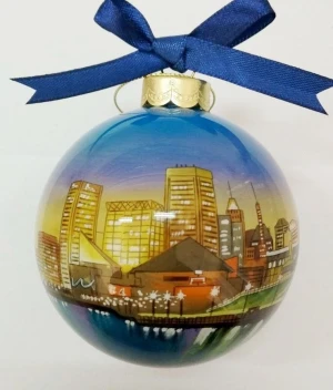 Christmas baubles with logo,hand painted logo balls,Christmas ornaments with logo