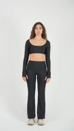 Flare Leggings Tummy Control Shapewear Yoga Pants and High Waisted Leggings For Workout Running And Everyday