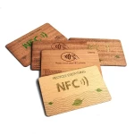 RFID Wooden Card , NFC Bamboo Chip 13.56mhz 1k card,hotel locking rfid smart card