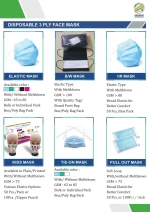 DISPOSABLE 3 PLY FACE MASK