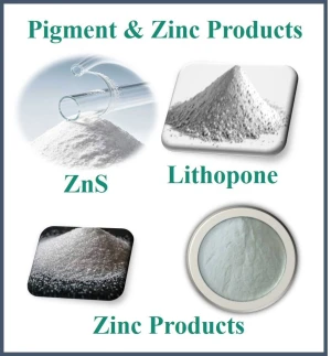 ZnS, Lithopone, Zinc Hydroxide, Zinc Carbonate Hydroxide, Zinc Sulfate Mono/Heptahydrate