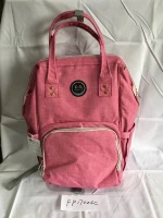 Travel Multifuction Pink Cationic Double Shoulder Diaper Bag Mummy Bag