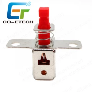 0.3A 50V 6 PIN Straight Key Self-lock Switch Push Button With Install Ears