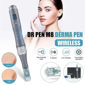 Derma Pen Dr Pen M8 Digital Display 6 Speeds with Exclusive Needle Cartridges for Mts best