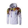 Cotton-Blend Fleece Hooded Sweatshirt, Mid-Weight Zip-Up