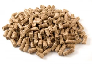 Pine wooden pellets 6 mm in 15 kg bags