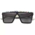 Import Seashell wood sunglasses oversized flat top custom logo wooden shades polarized sun glasses from China