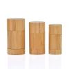 Eco Friendly Custom logo Bamboo Twist-up Filling Stick 15g 1oz 50g 75g Refillable Plastic Deodorant Bottles for Lip