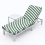 Modern KD Aluminum Outdoor Loveseat - Flat Packed 2-Person Patio Sofa Chair with Premium Weatherproof Cushions
