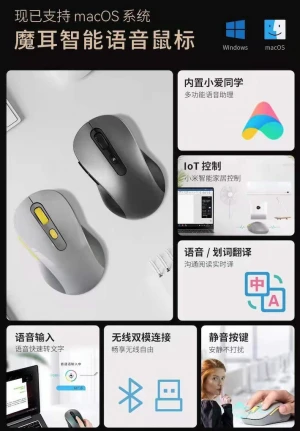 AI Smart Voice Wireless Mouse