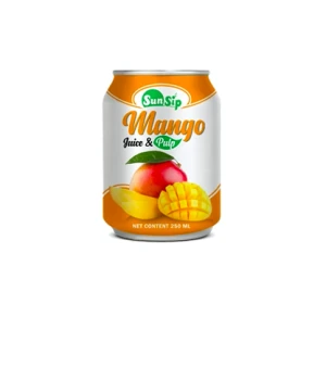 SUNSIP FRUIT JUICE with Mango – 250ml Stubby Can