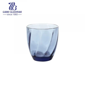 8oz 10oz hot sale water and juice drinking color glass cup