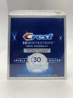 Crest 3D Whitestrips Dental Whitening Kit 30 Levels Whiter + LED Light