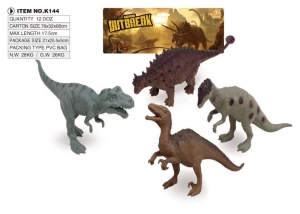 High quality children small plastic dinosaur toys set