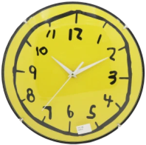 Cute cartoon style cheap  Wall Clock yellow/white wall clock  Home Decoration Round wall clock130-209514/130-209515