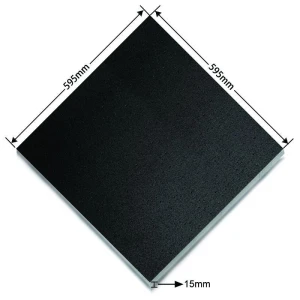Light Weight Moisture Resistant Fireproof Ceiling Panels Suspended Black Color Acoustic Mineral Fiber Ceiling Tiles 2 x