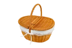 Rattan Picnic Basket, Camping gift basket