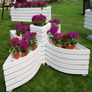 Outdoor Flower Box HDPE Modern Plastic Box All Weather