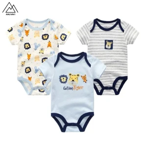 Sustainable Organic Bamboo Cotton Ultrasoft Baby Newborn Infant Romper Onesie Bodysuits Playsuit Set