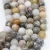 Import 1 strand/lot Natural Stone Bamboo Leaf Agater Bead Round Loose Spacer Beads For Jewelry Making Findings DIY Bracelet Necklace from China