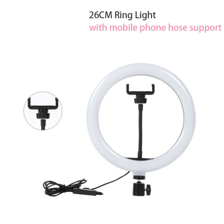 10 inch LED Ring Light Dimmable Ringlight 3200K-5600K Photography makeup Ring Light Lamp