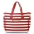 10 oz striped 100% cotton fabric goodie bags with custom logo