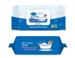 100% Plant-Based, Plastic-Free and Biodegradable Flushable Wet Wipes with Aloe & Vitamin E for Adult