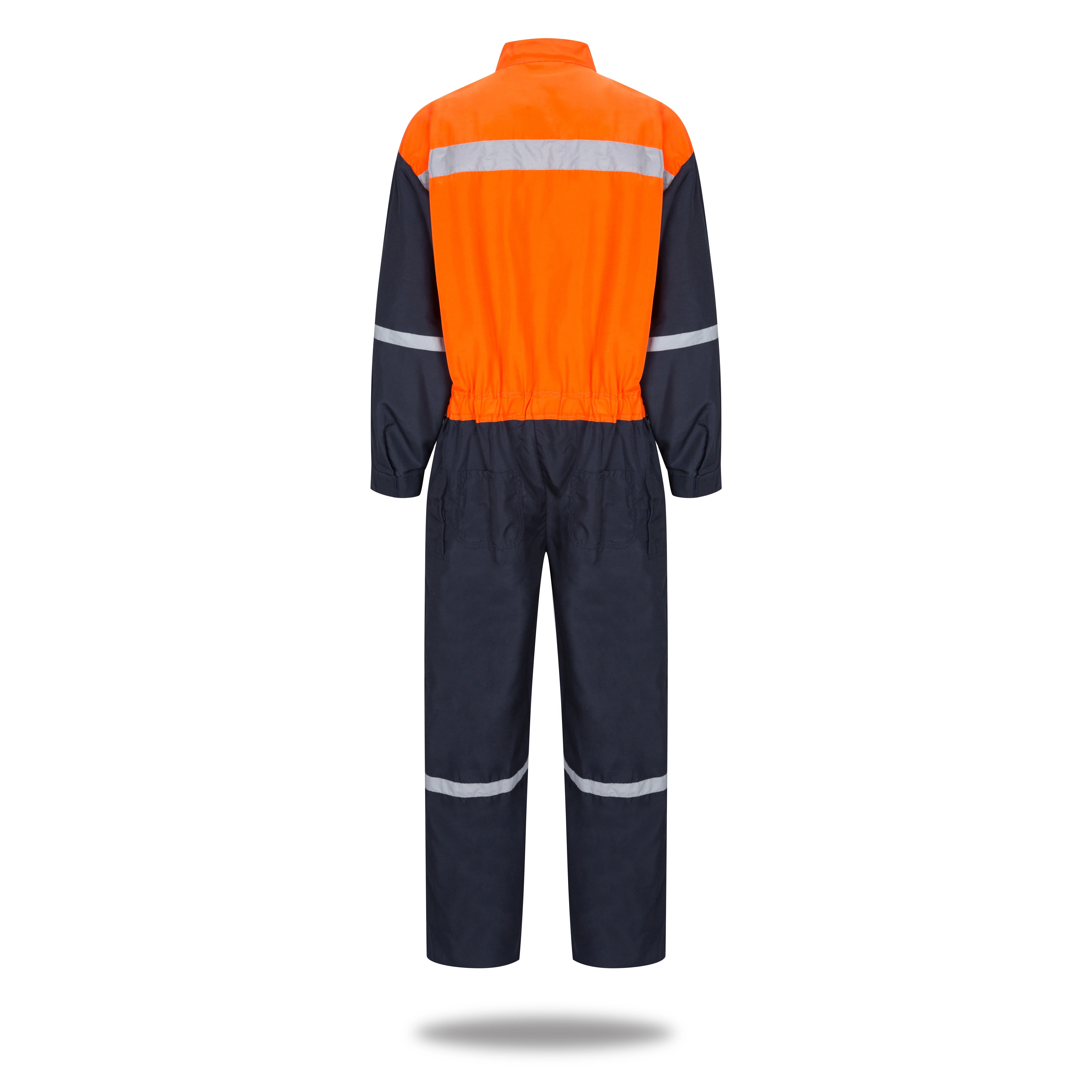 100% polyester/cotton Reflective  Tape Work Coverall Workwear Poplin Bicolor overol Safety suit
