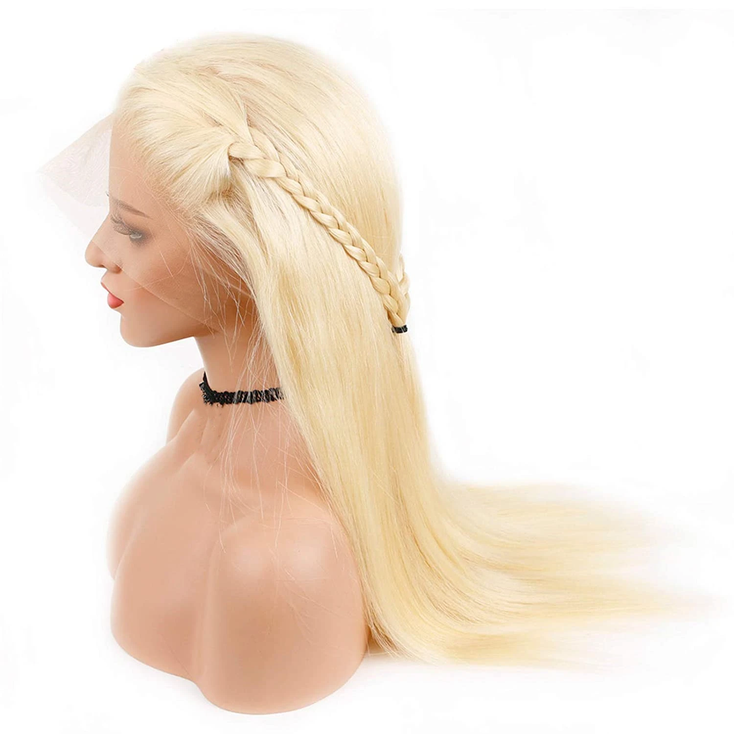 100% Raw Virgin Cuticle Aligned Brazilian  613 hair, Blonde Transparent Lace Front Wigs, Full lace wigs for black women