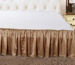 100% silk bed skirt
