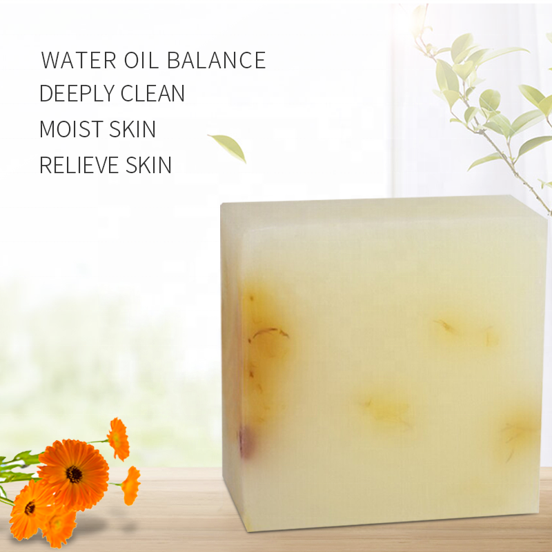 100g Calendula Plant Essential Oil Cleansing Soap can be customized label
