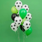 109pcs Soccer Party Balloon Garland Kit 12inch Black Green White Balloons Football Party Decoration Kids Boy Birthday Party Toys