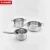 Import 10pcs Cooking stainless steel Pots And Pans Cookware Set With Glass Lid Bakelite Double Handles from China