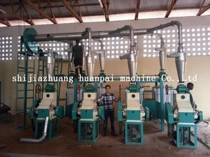 12-14TPD flour mill plant flour making machine maize meal production process