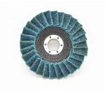125x22mm Abrasives Surface Conditioning Non-woven Abrasive Cloth Flap Disc for Stainless Steel Deburring and Polishing